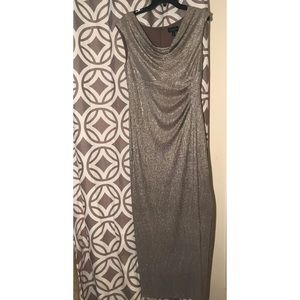 Long shimmery silver Dress 🌪